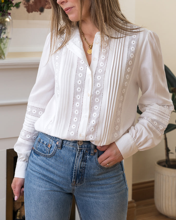 White Clarence blouse