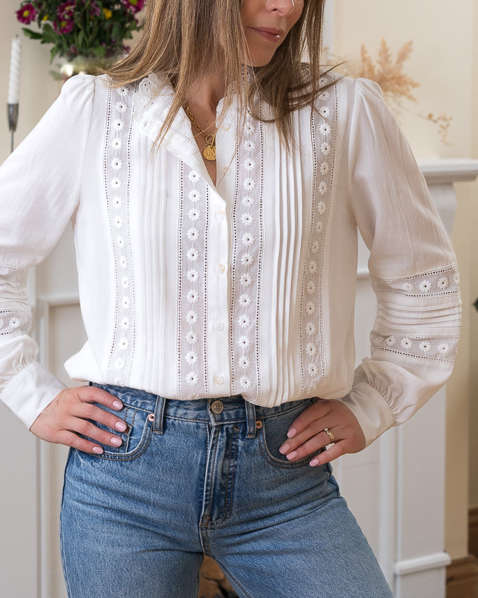 White Clarence blouse