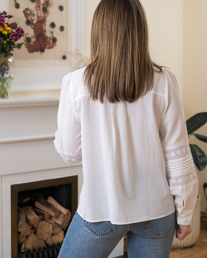 White Clarence blouse