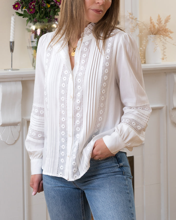White Clarence blouse