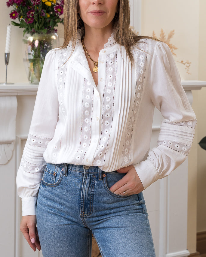 White Clarence blouse