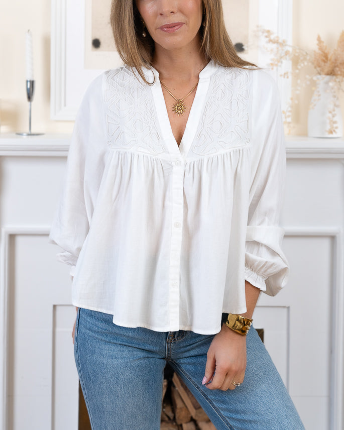 White Connie Blouse
