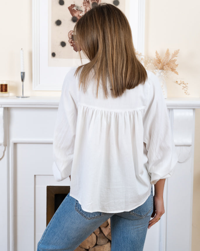 White Connie Blouse