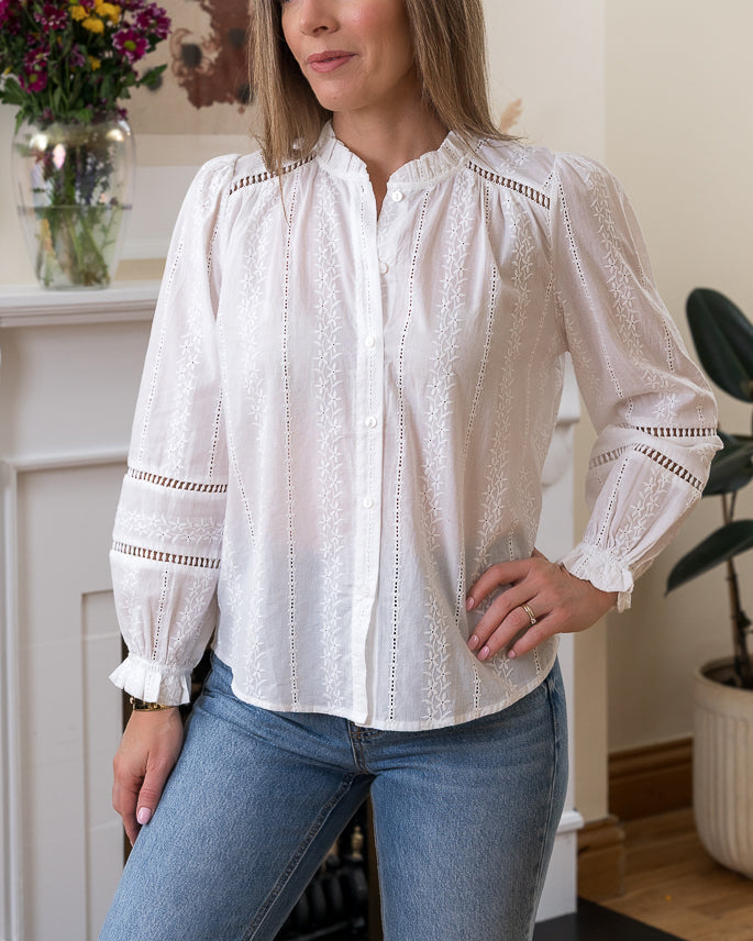 White Daisy Blouse