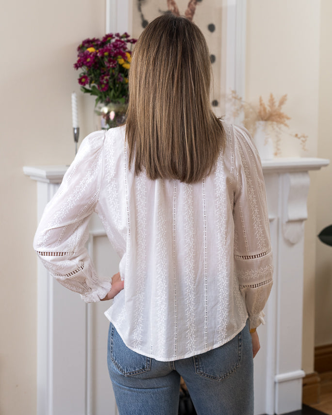 White Daisy Blouse