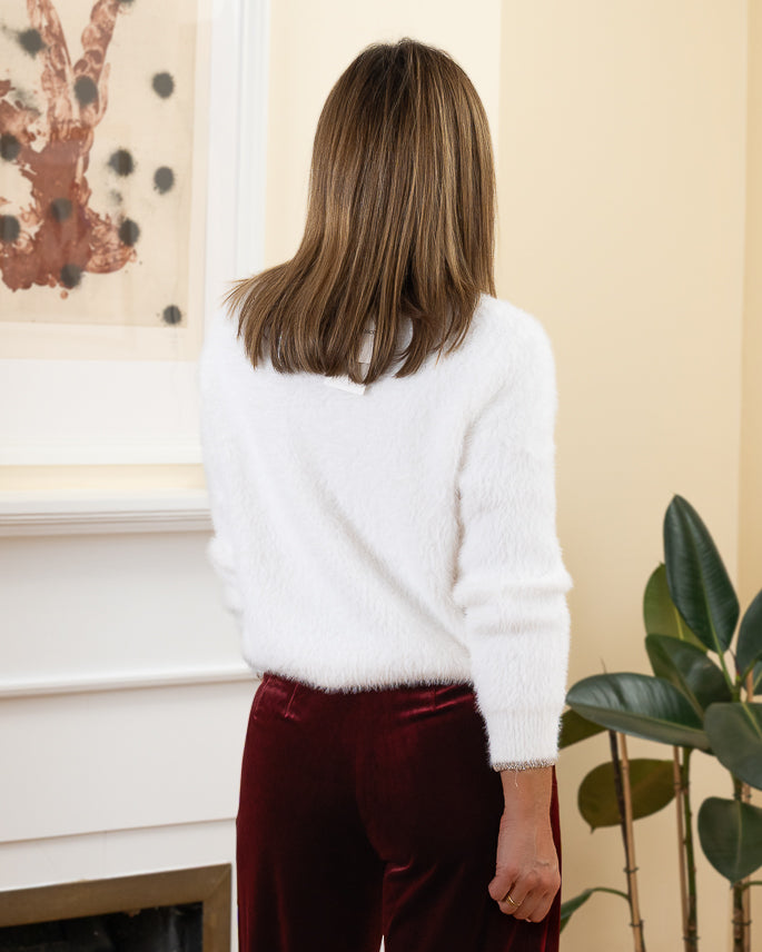 White Elise Cardigan