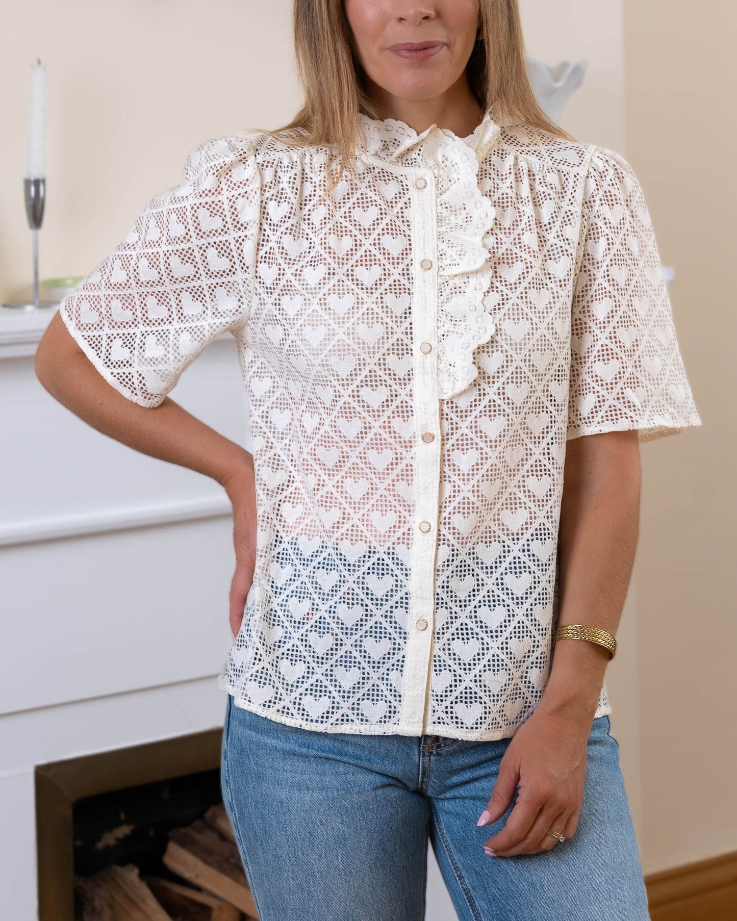 Ecru Gary Blouse