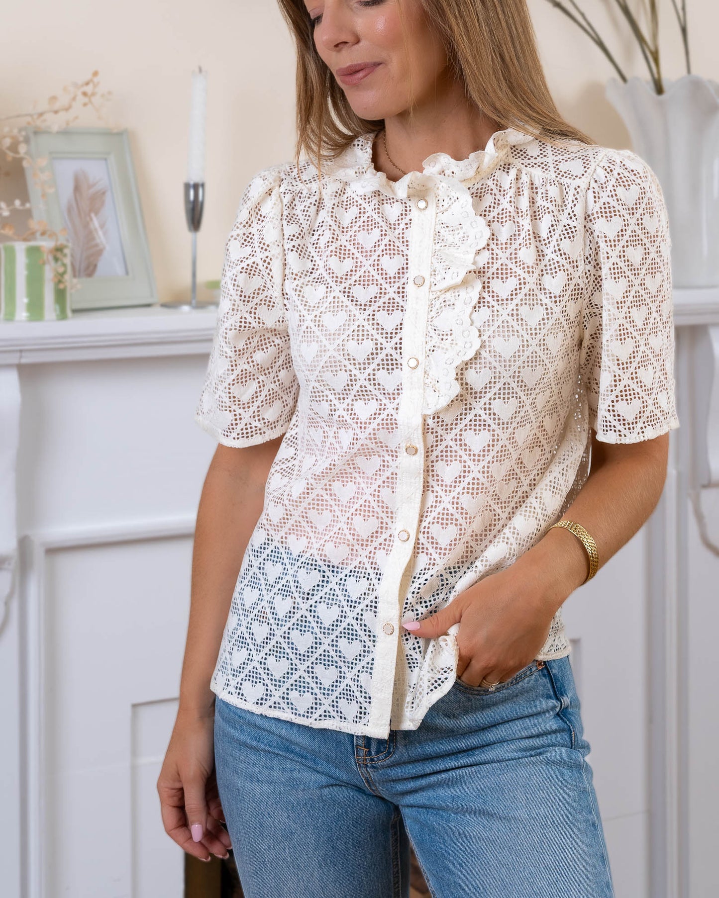 Ecru Gary Blouse