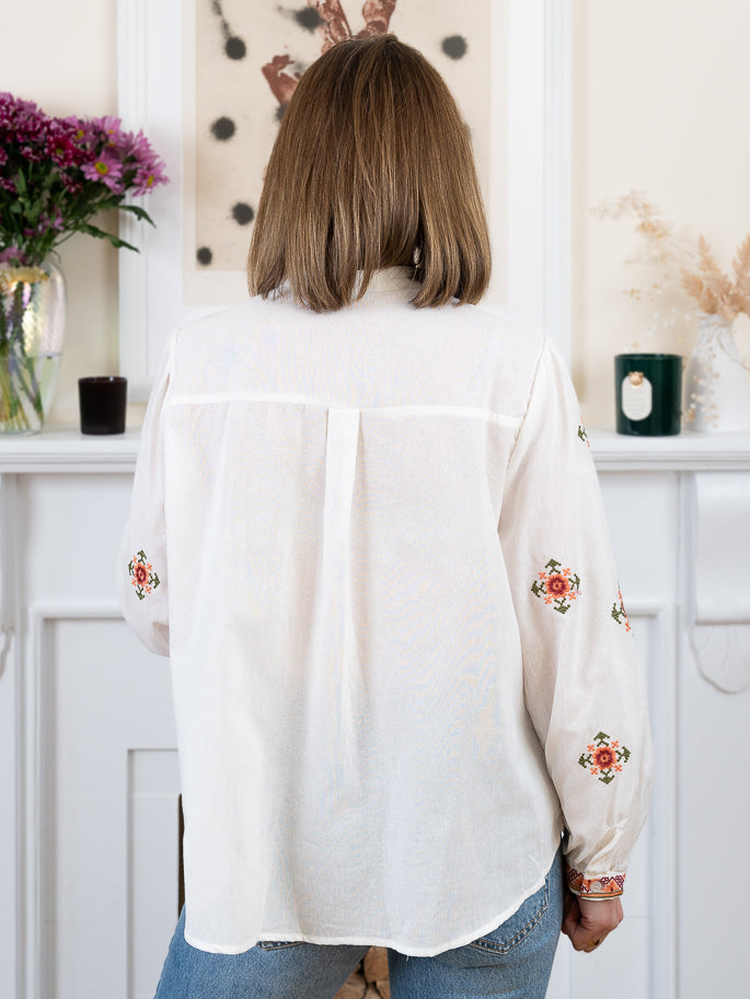 White Haley Blouse