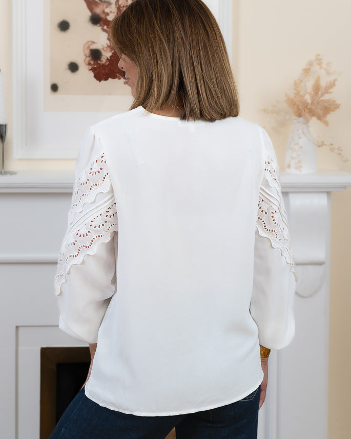 White Jessie Blouse  (Dispatch 06/02)