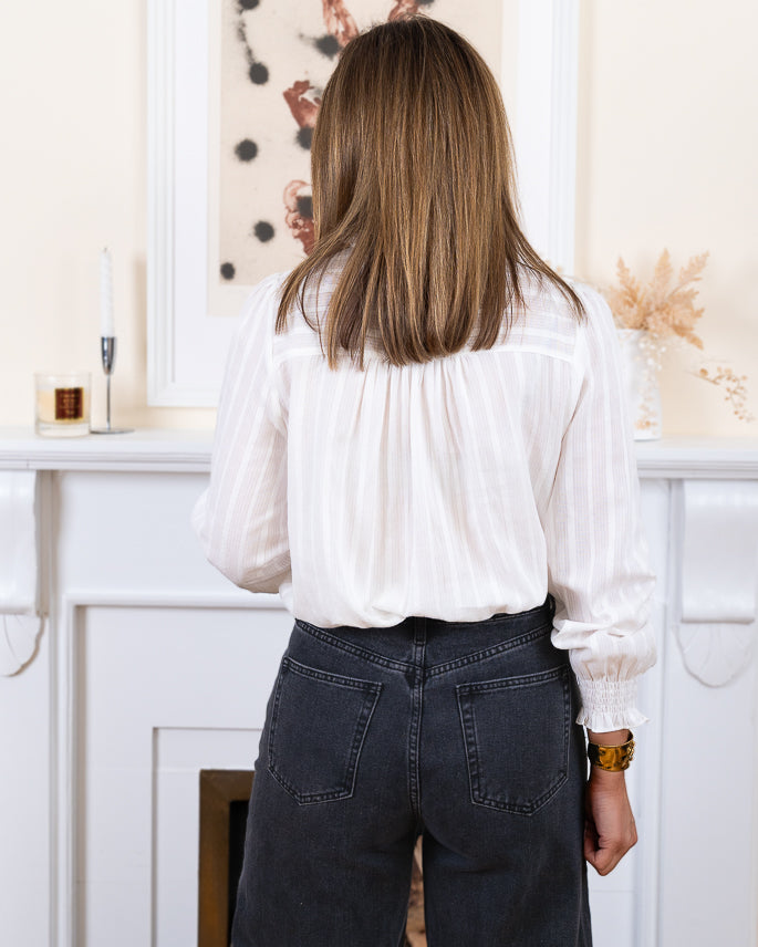 White Josie Blouse
