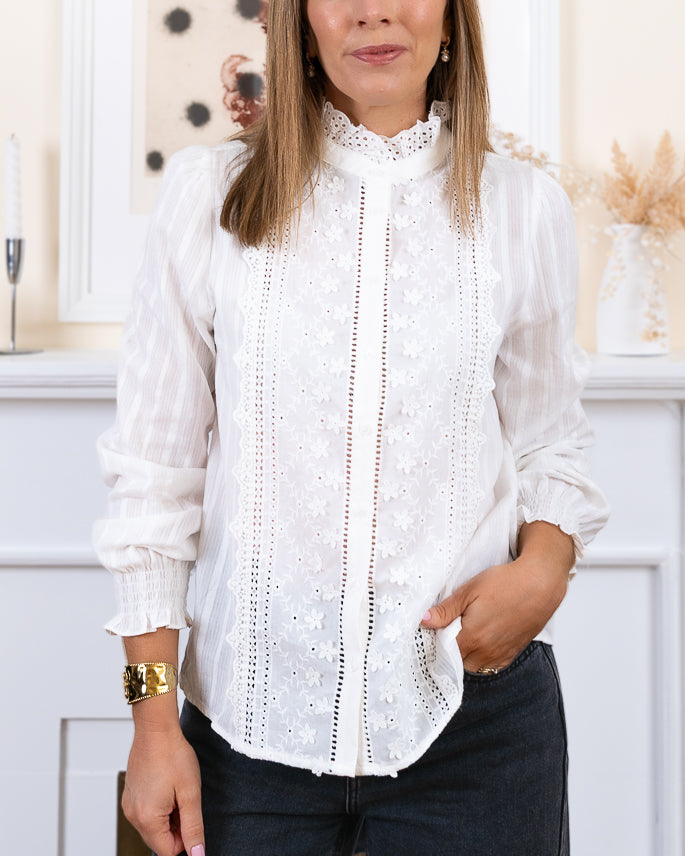 White Josie Blouse