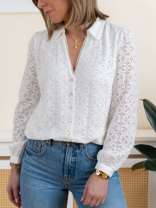 White Juliana blouse