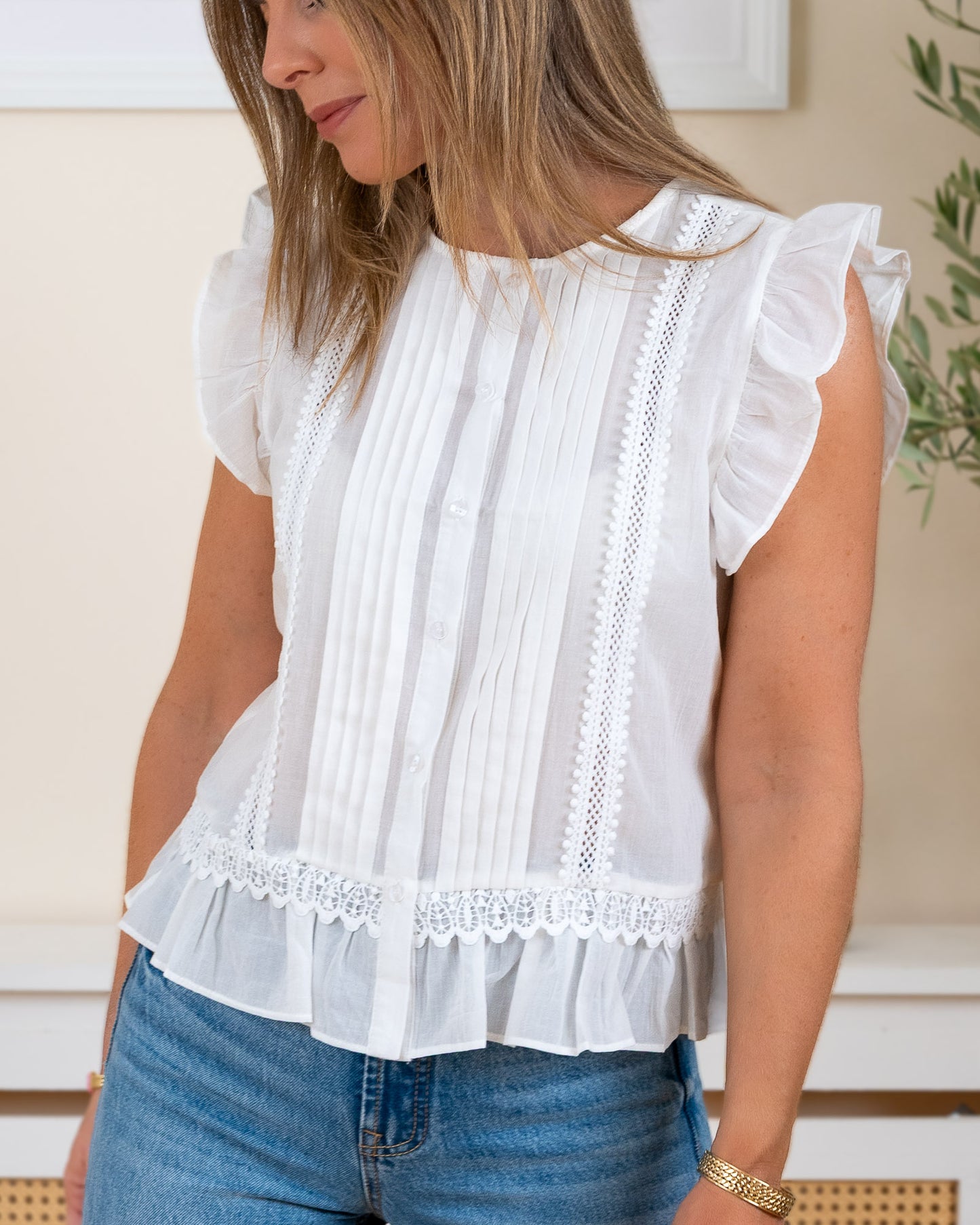 White Lucia Blouse