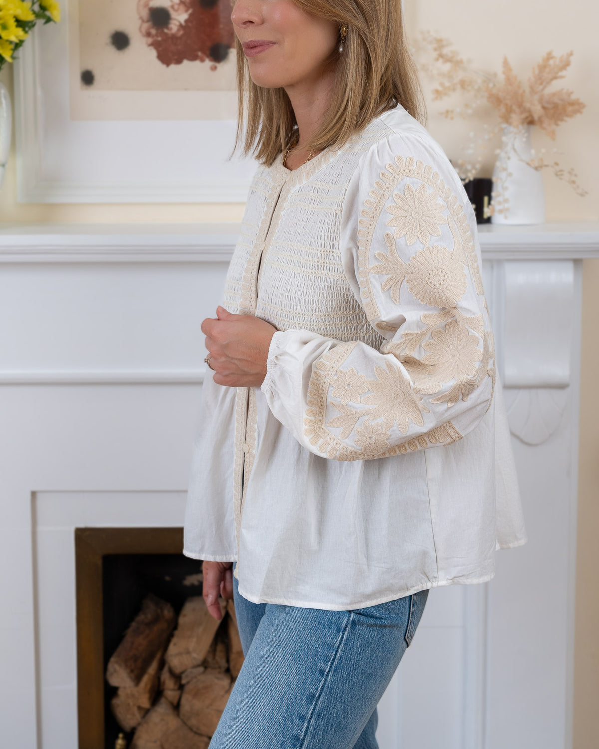 White Maya Blouse