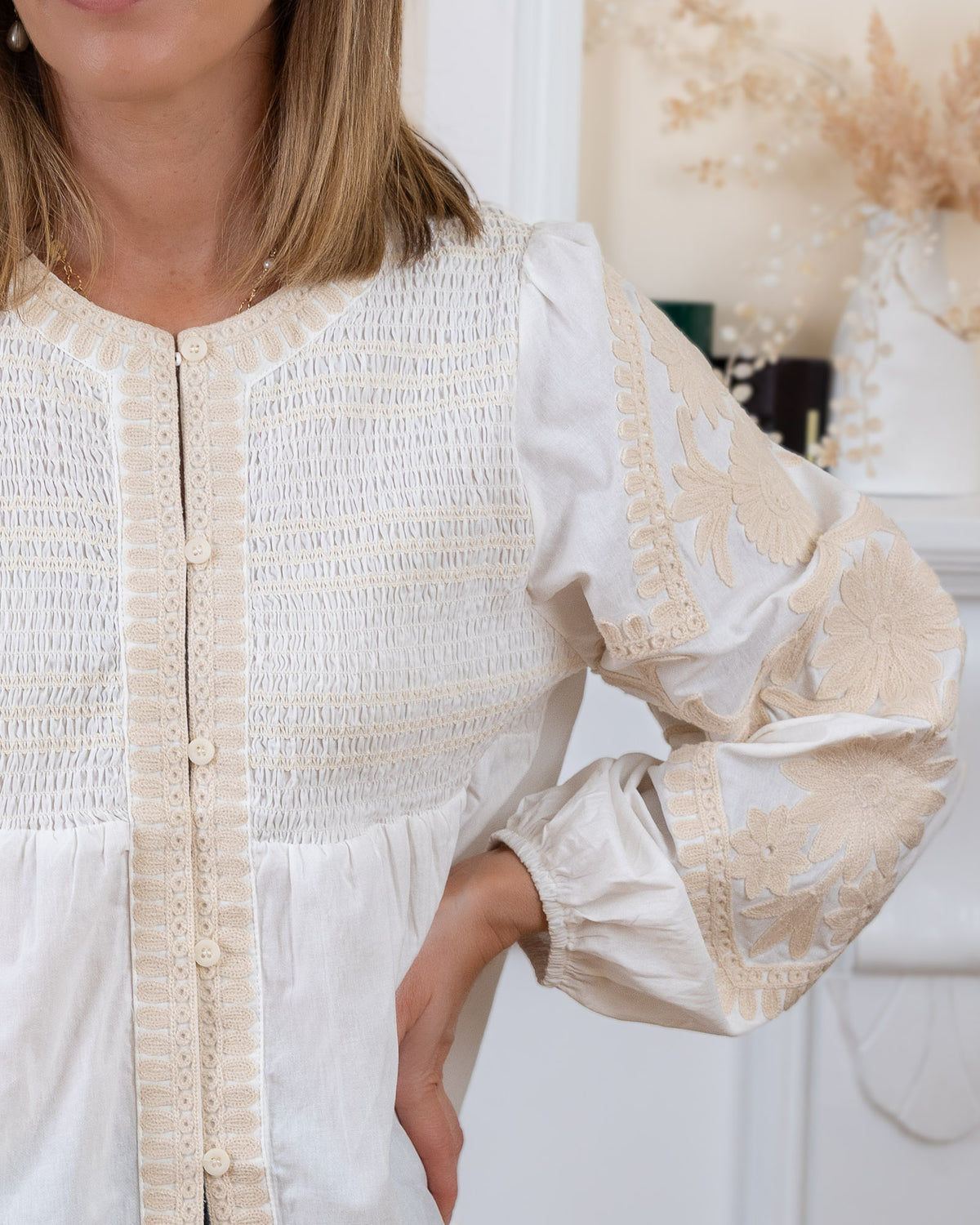 White Maya Blouse