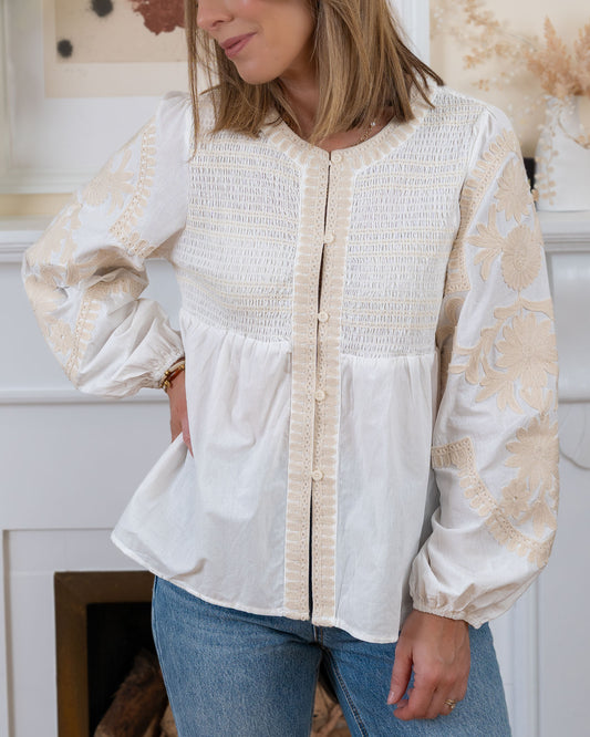White Maya Blouse