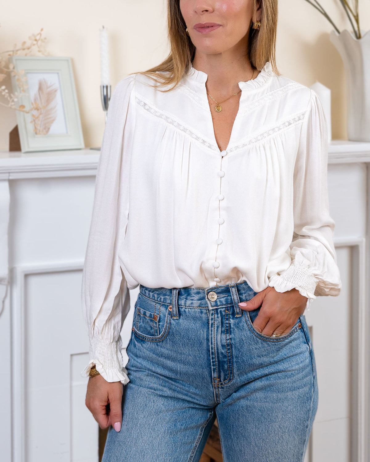 White Michelle Blouse