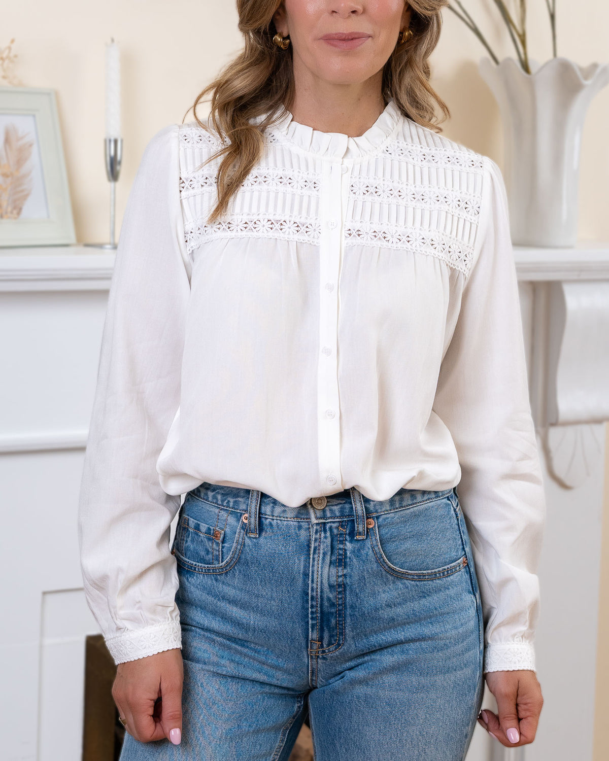 White Sabine Blouse