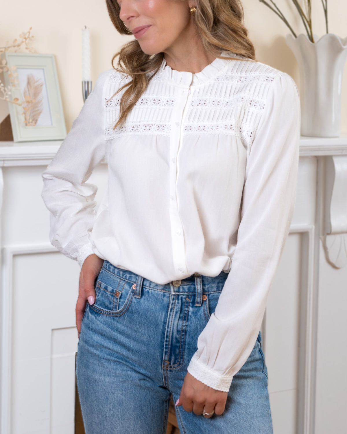White Sabine Blouse
