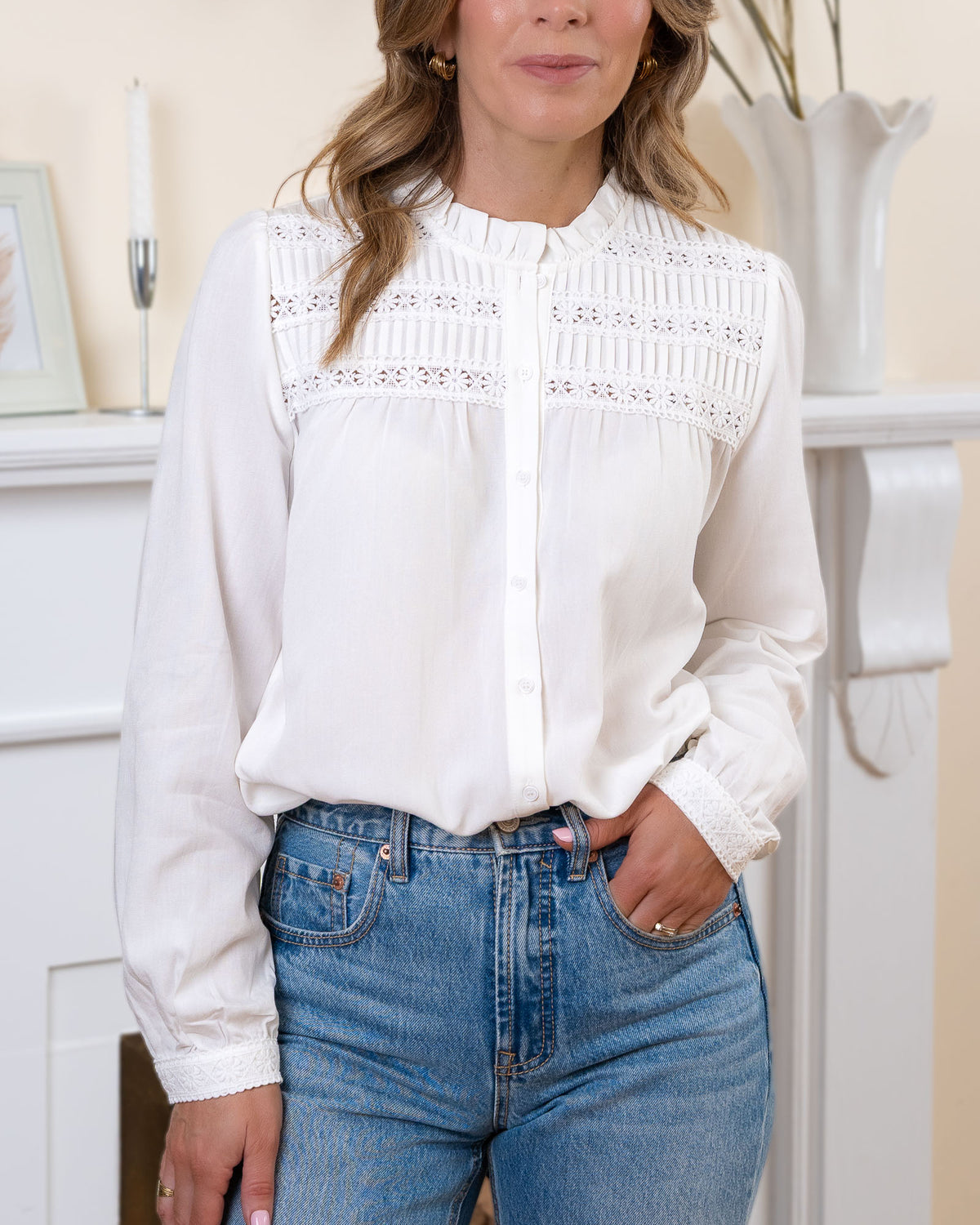 White Sabine Blouse