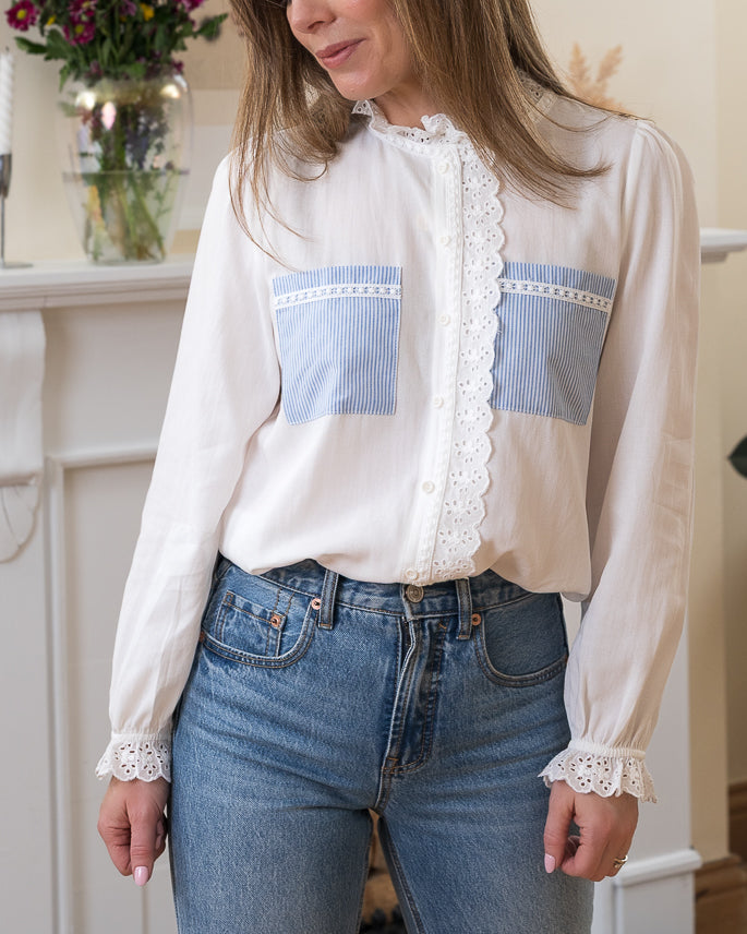 White Zelia Blouse