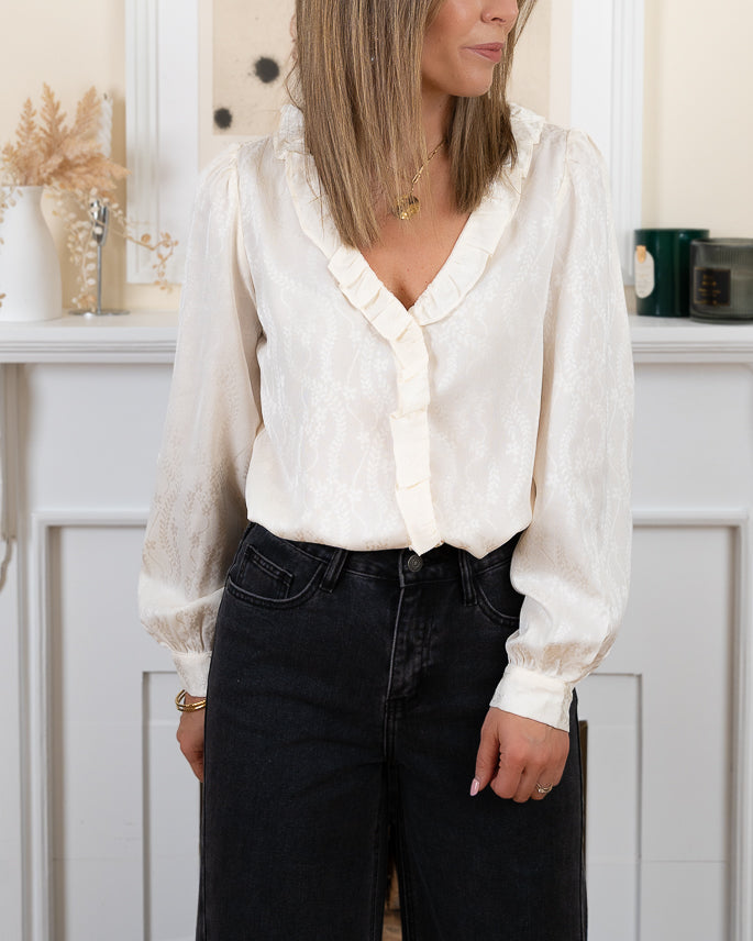 Cream Carol Blouse