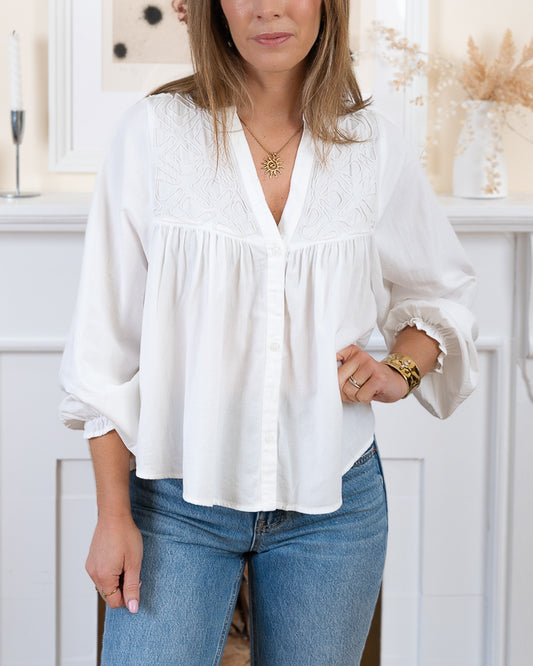 White Connie Blouse
