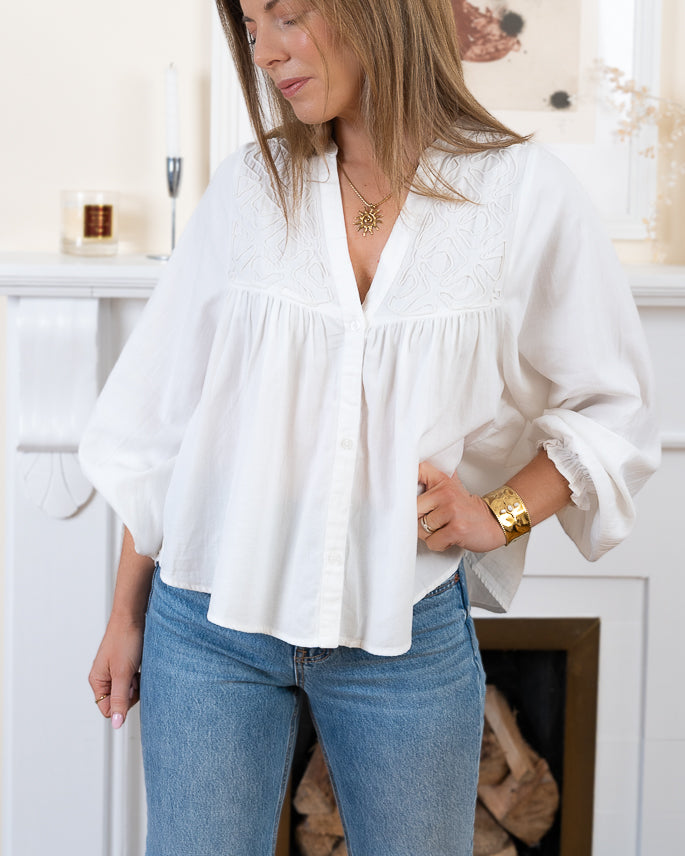 White Connie Blouse