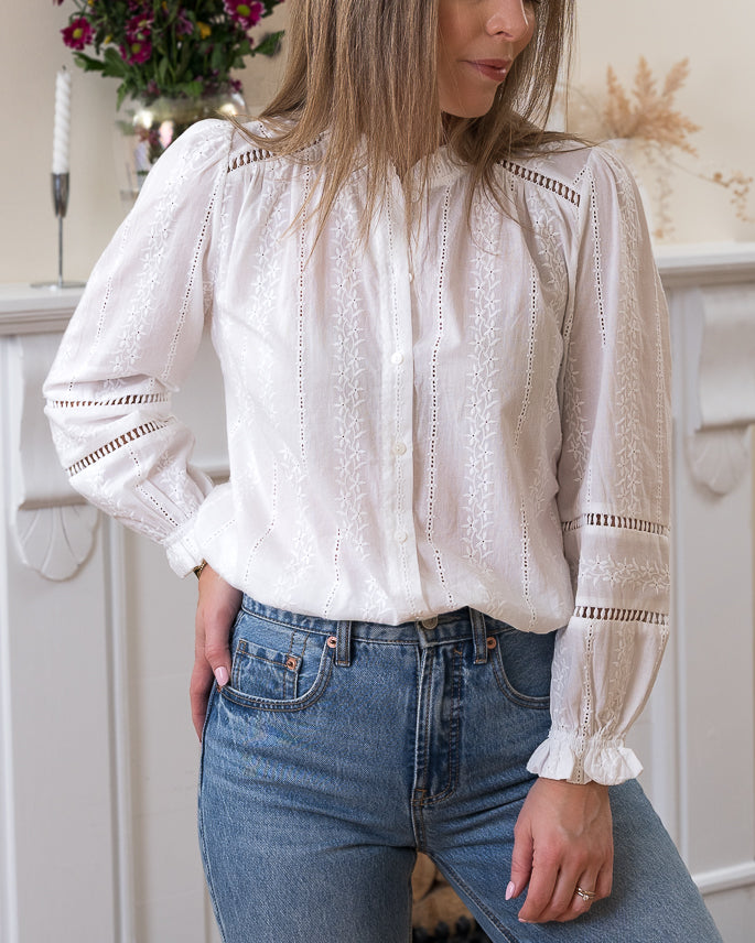 White Daisy Blouse