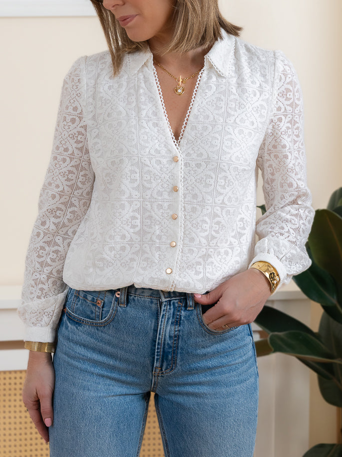 White Juliana blouse