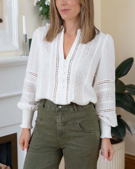 White Tracy Blouse