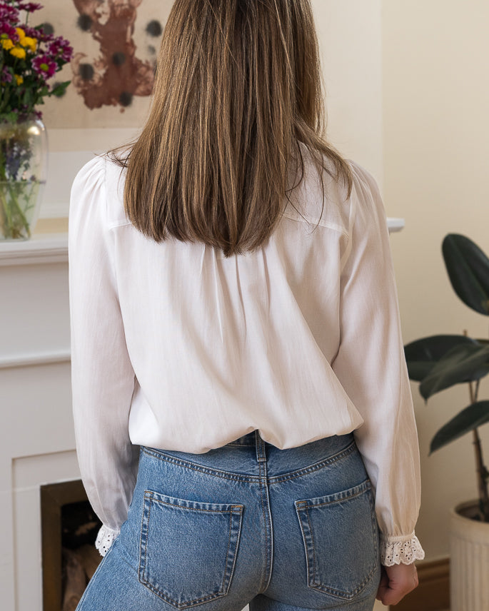 White Zelia Blouse