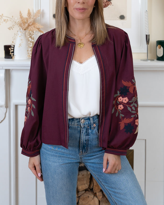 Wine Beth Jacket