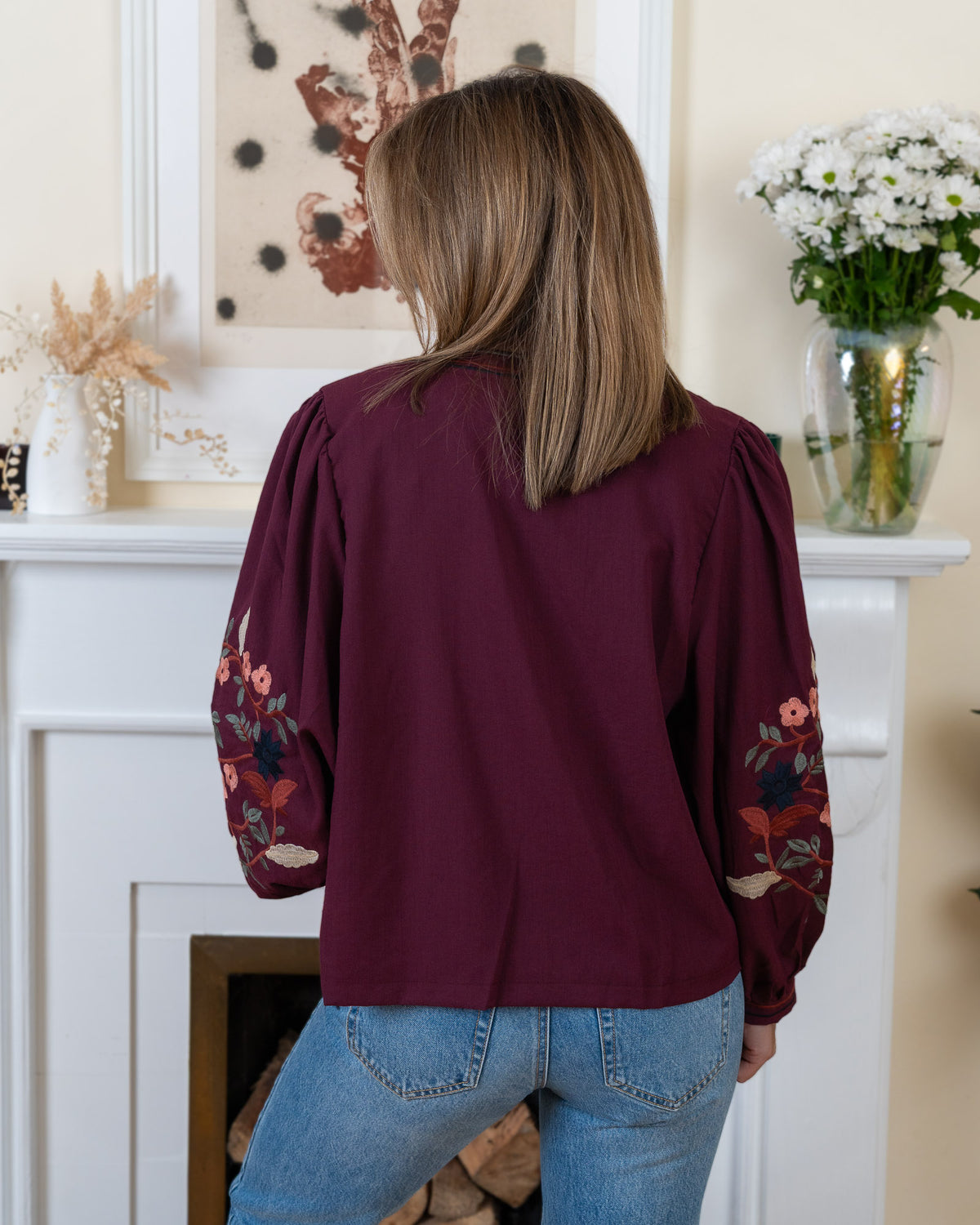 Burgundy  Beth Jacket