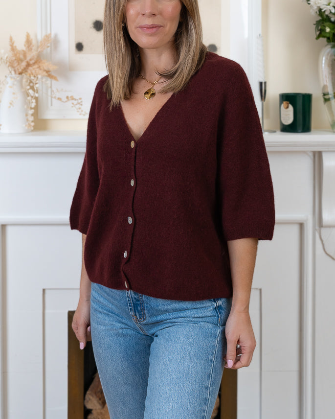 Wine Lucia Alpaca Cardi
