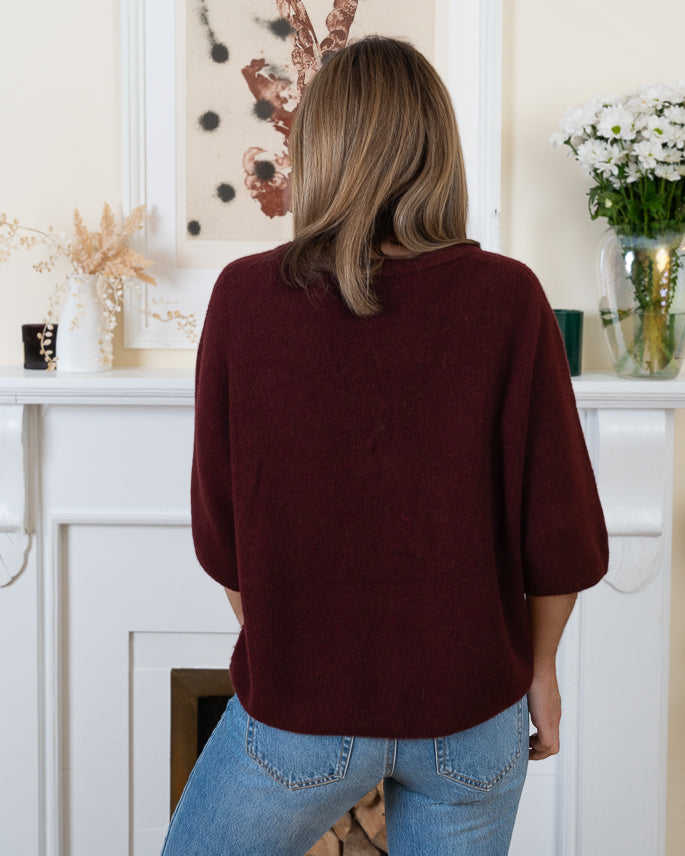 Wine Lucia Alpaca Cardi
