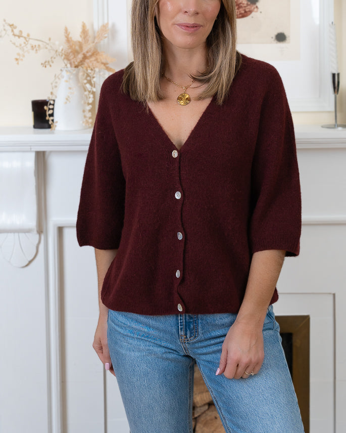 Wine Lucia Alpaca Cardi