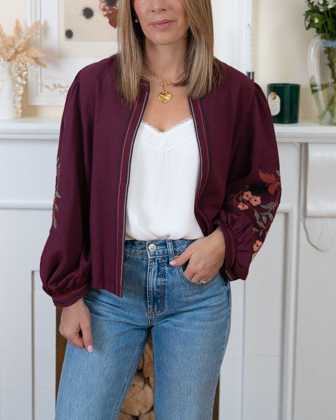 Wine Beth Jacket