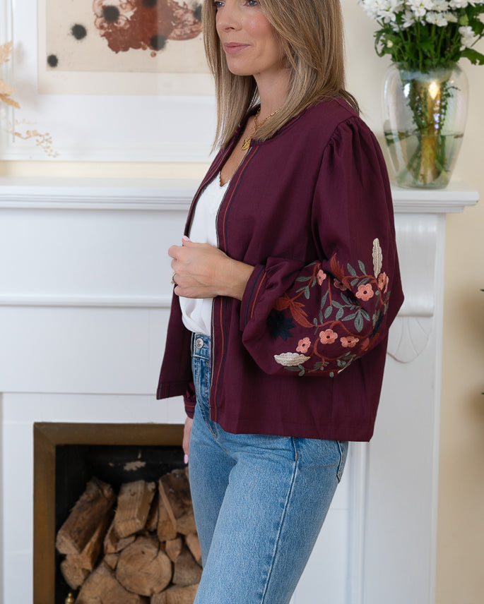 Wine Beth Jacket