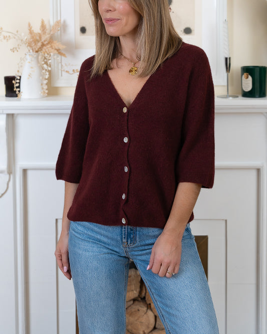 Wine Lucia Alpaca Cardi