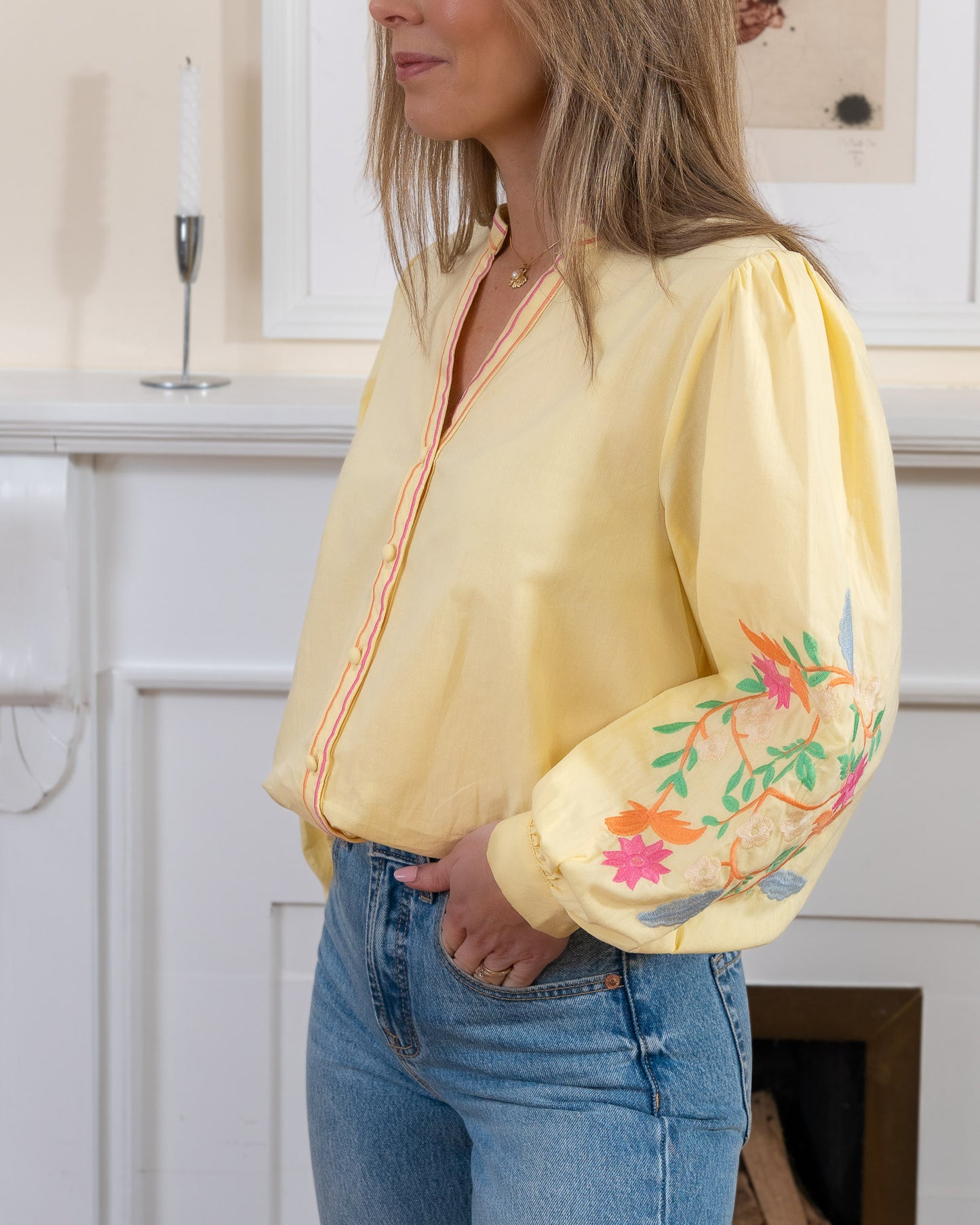 Yellow Beth Blouse