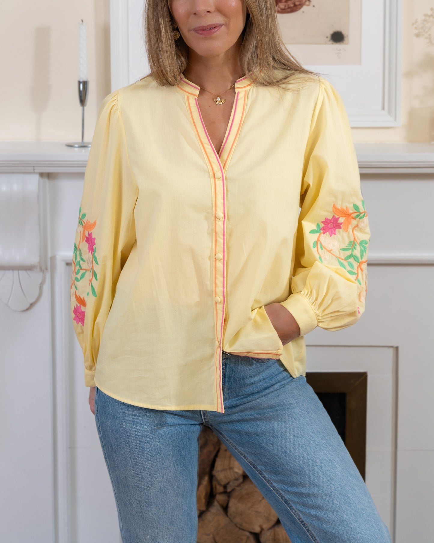 Yellow Beth Blouse