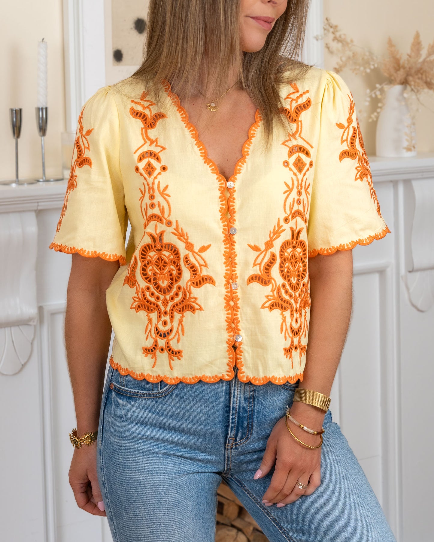 Yellow Lena blouse