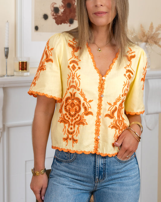 Yellow Lena blouse