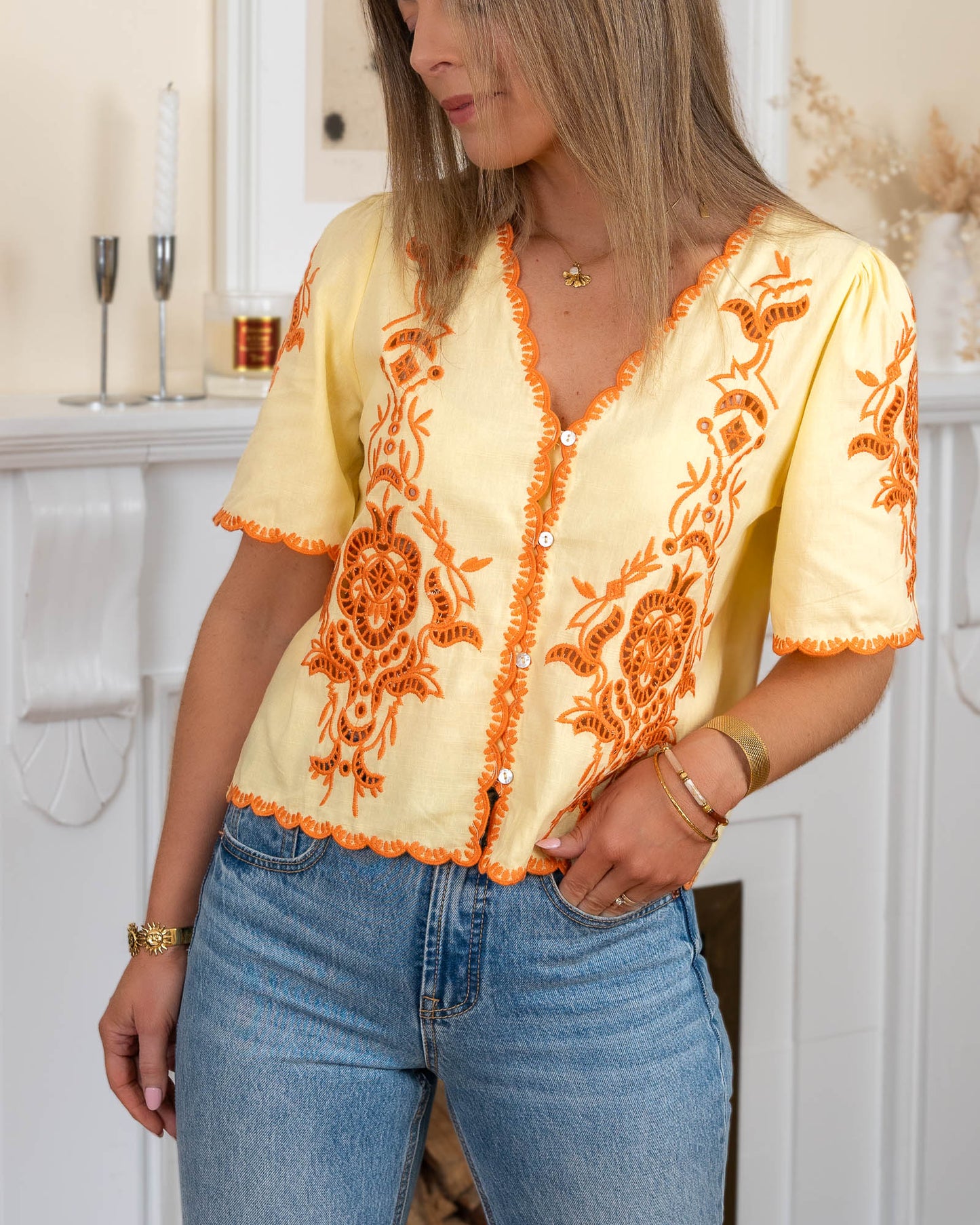 Yellow Lena blouse