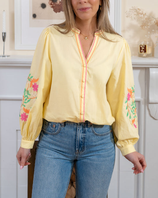 Yellow Beth Blouse