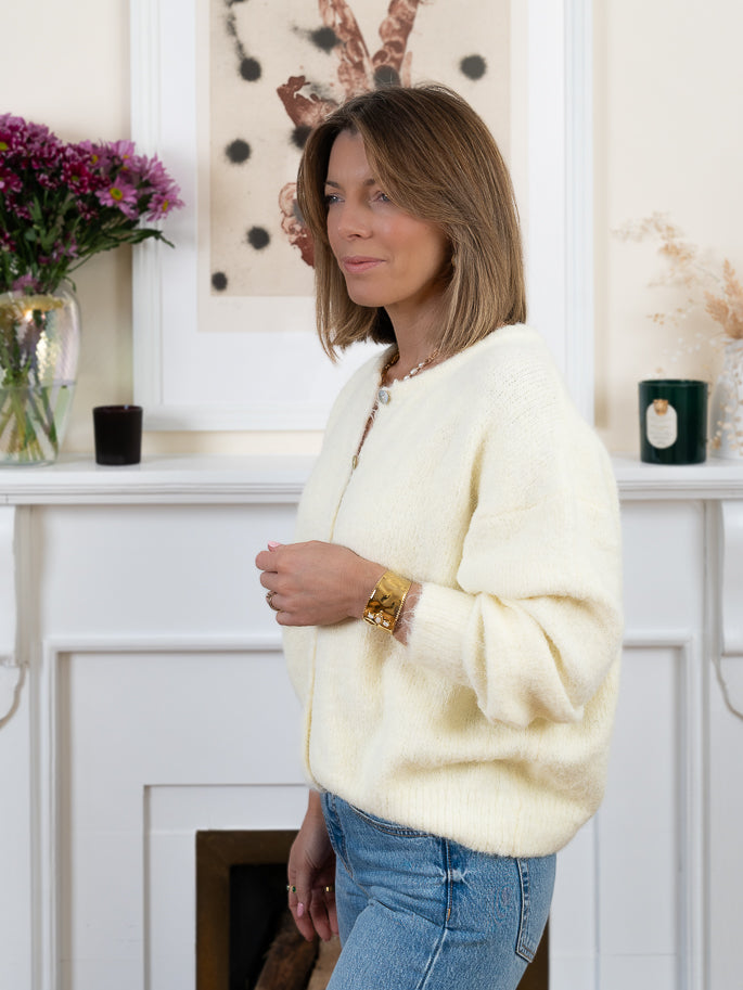 Yellow Lena Cardigan