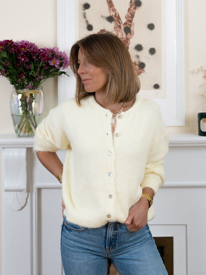 Yellow Lena Cardigan