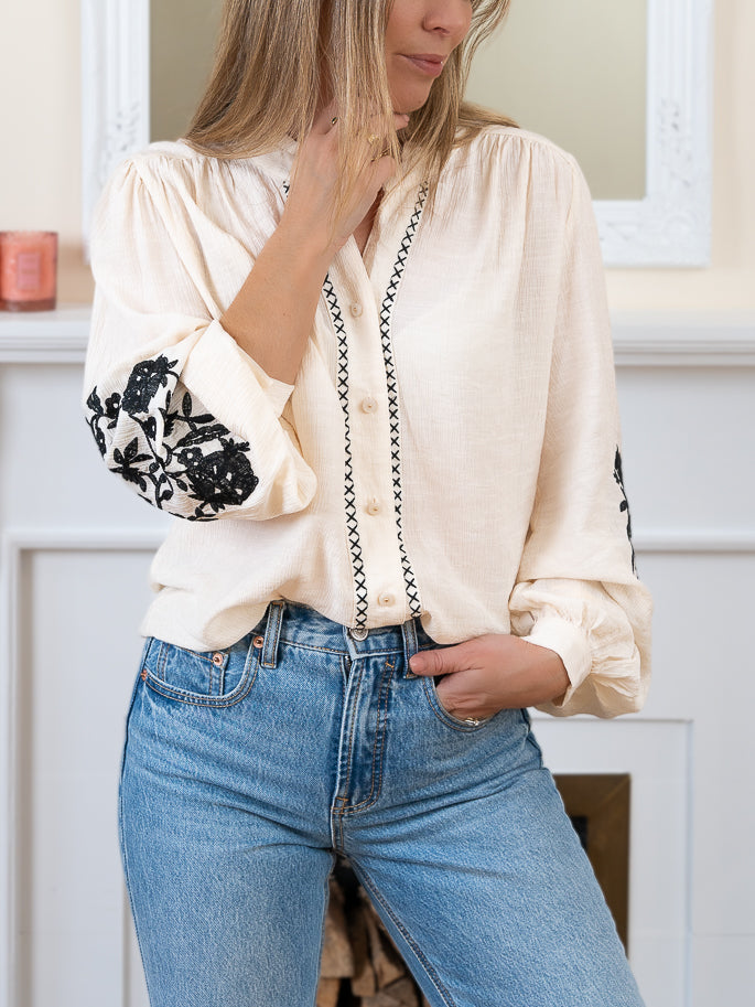 Beige Milan Blouse